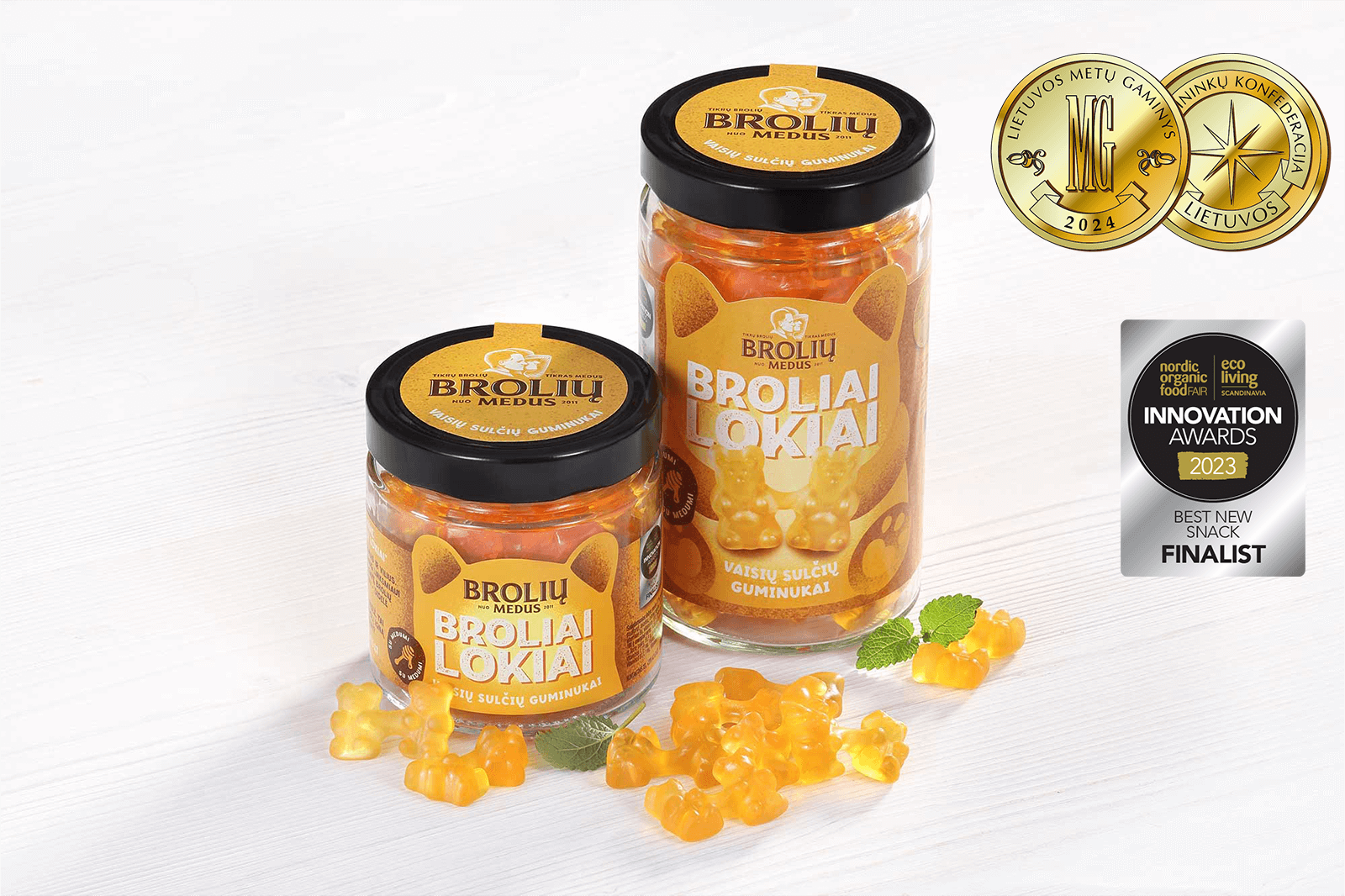 medaus guminukai stiklainelyje medalis 1